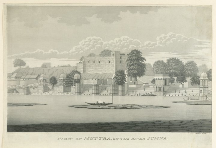 Rbsi - 'view Of Muttra [mathura] On The River Jumna' - 1800. Engraved 